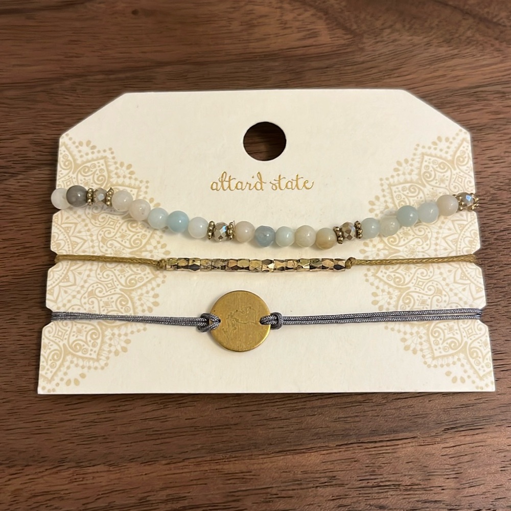 Altar’d State Amazonite 3 Bracelet Set